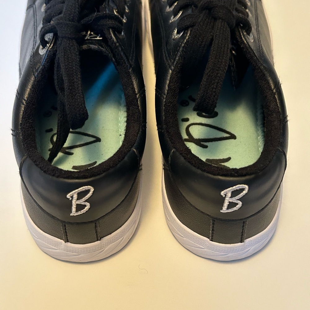 Blu D’or black leather lace up sneakers, 8 - Picture 3 of 6